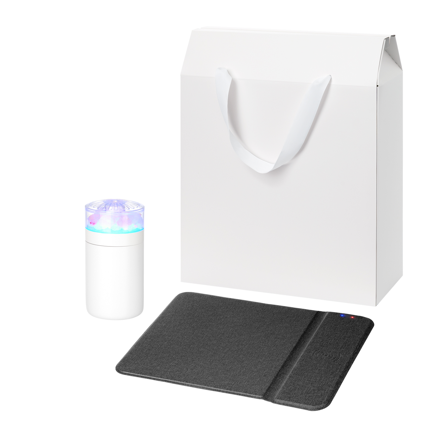 Подарочный набор Кристалл, Онор (Crystal, Honor), черный (увлажнитель воздуха, зарядное устройство)-0