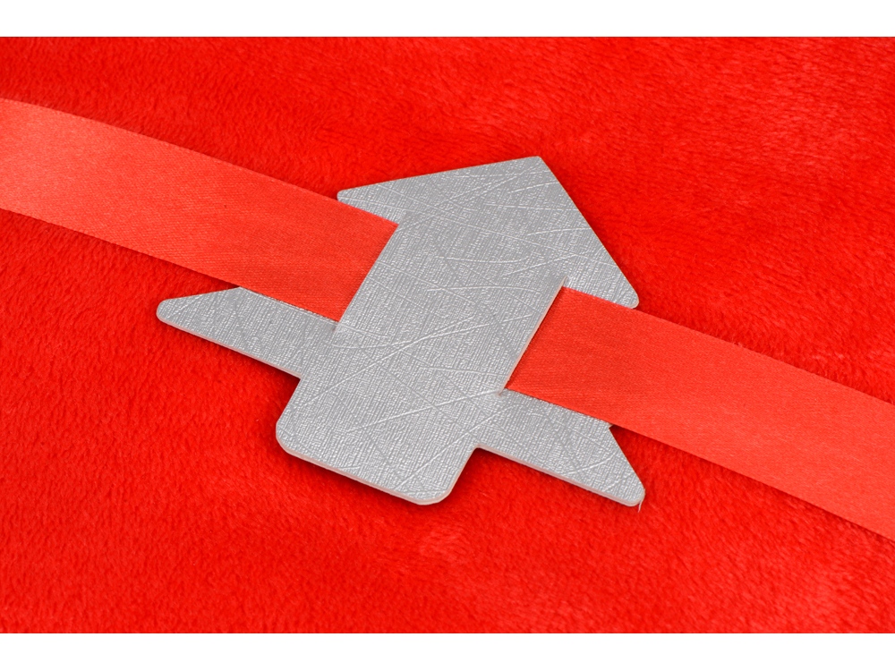 Новогодняя бирка для пледов Елочка, серебристый-1