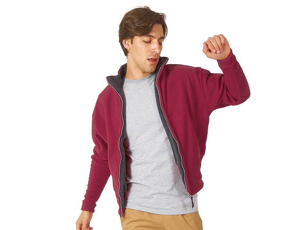 Куртка флисовая Nashville мужская, красный/пепельно-серый-1