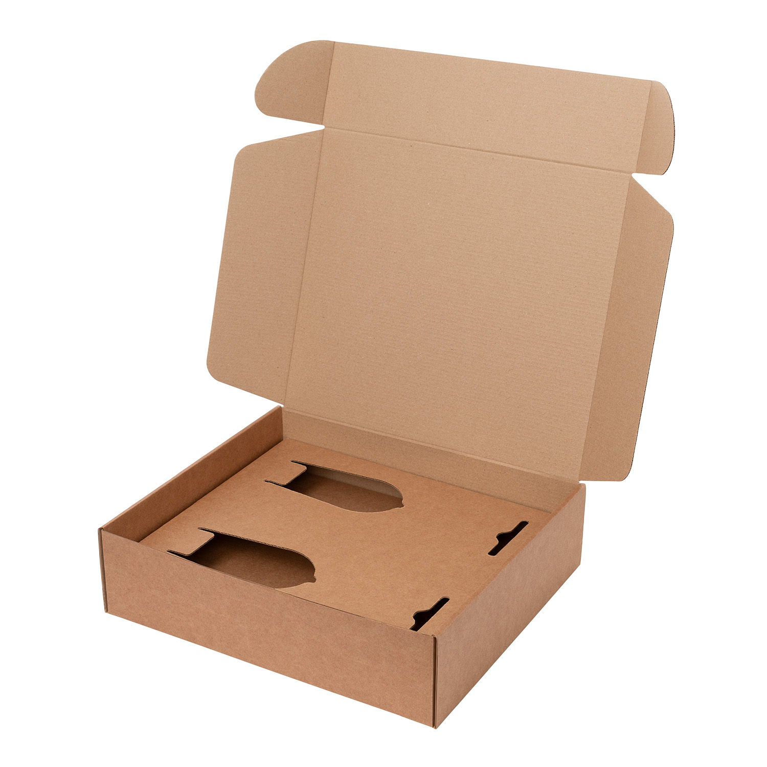 Доп. ложемент под 2 бокала для шампанского (для рифленого стекла) в универсальную коробку (арт. 21006.020)-1