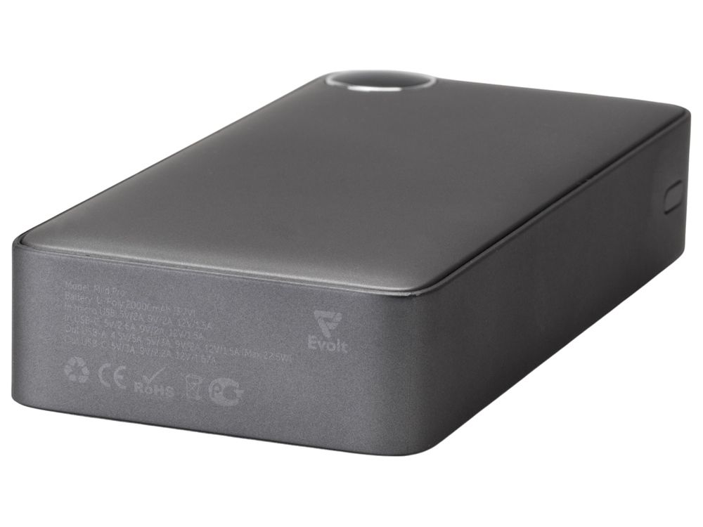 Внешний аккумулятор Mild Pro c быстрой зарядкой QC/PD, 20 000 mAh, серый-6