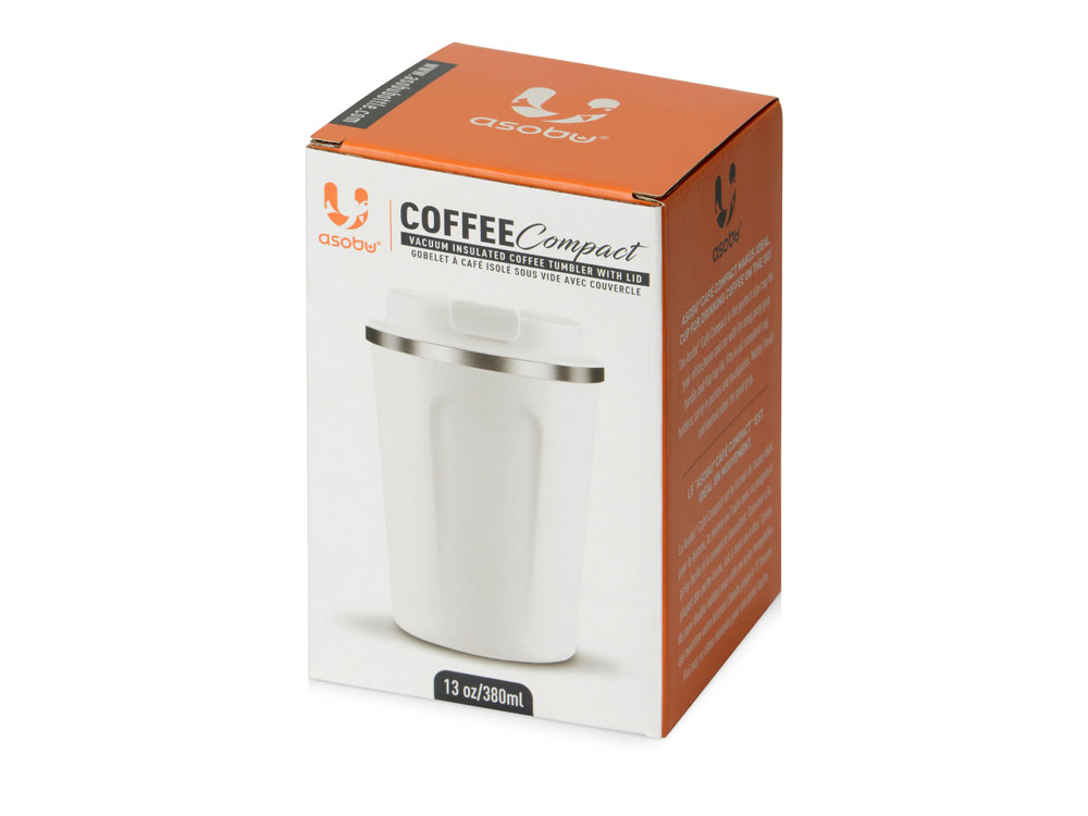 Термокружка CAFe COMPACT, 380 мл, белый-10