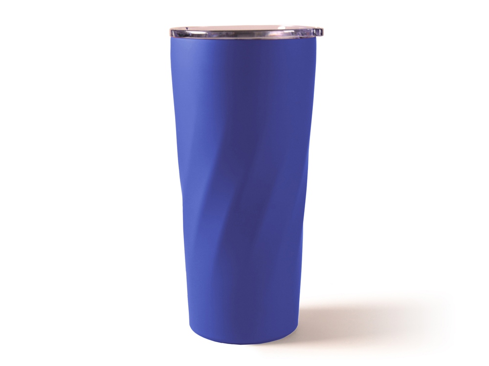 Подарочный набор FAMILY с термосом и термокружкой, синий-8