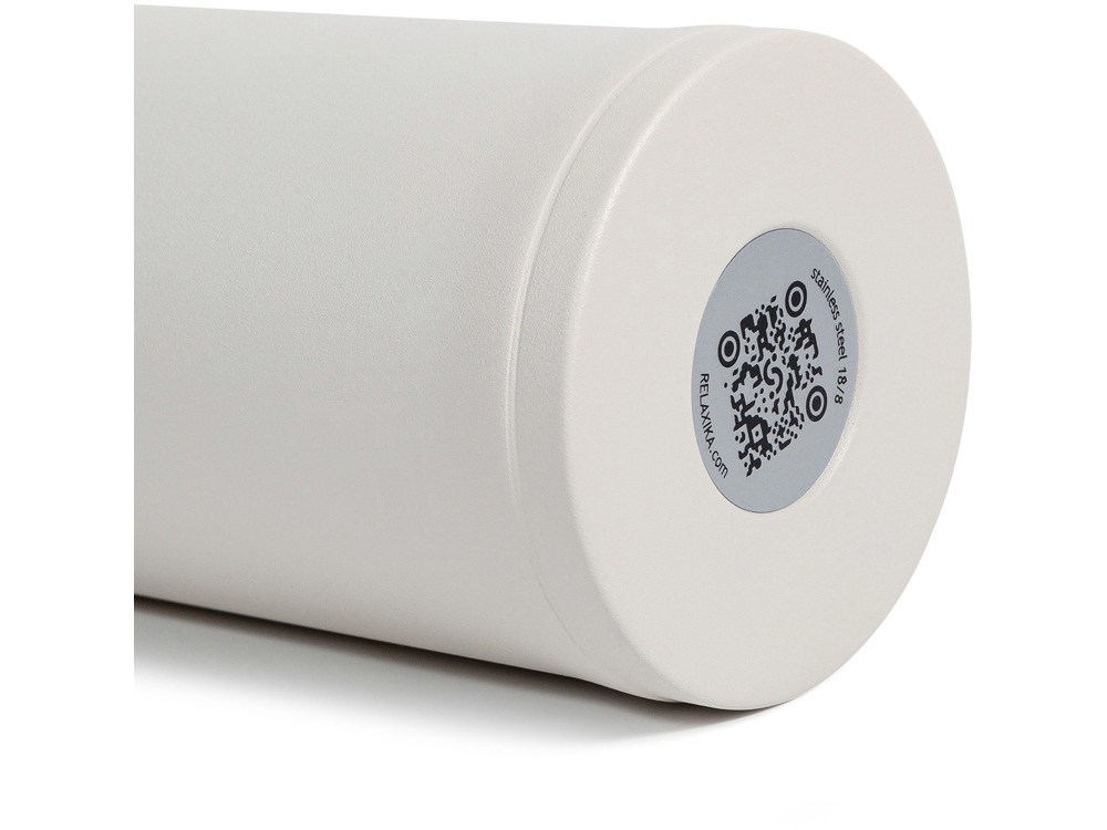 Термокружка Relaxika 701 (0,48 литра), белая (без лого)-15