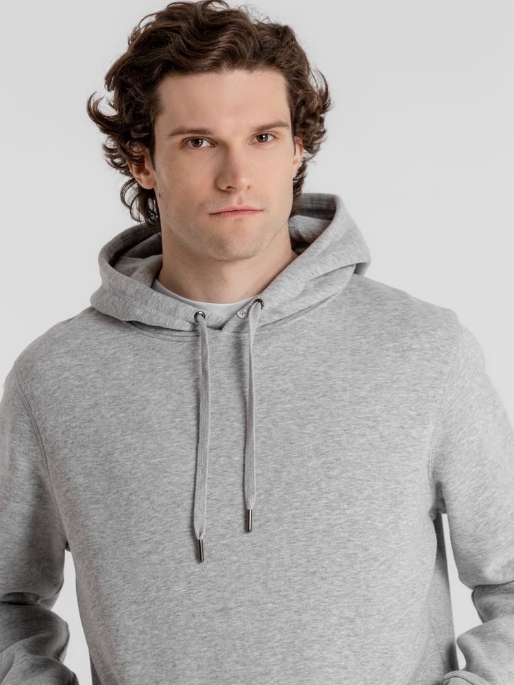 Толстовка с капюшоном унисекс King, серый меланж-1