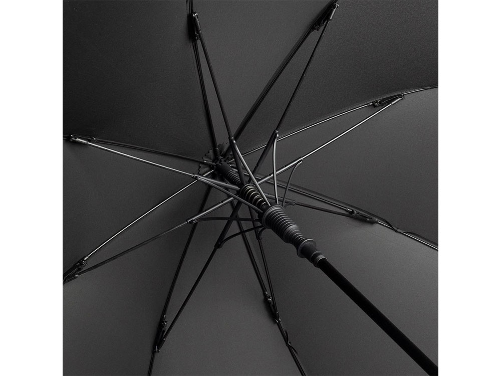 Зонт-трость 7875 RingOpener® полуавтомат, черный-2