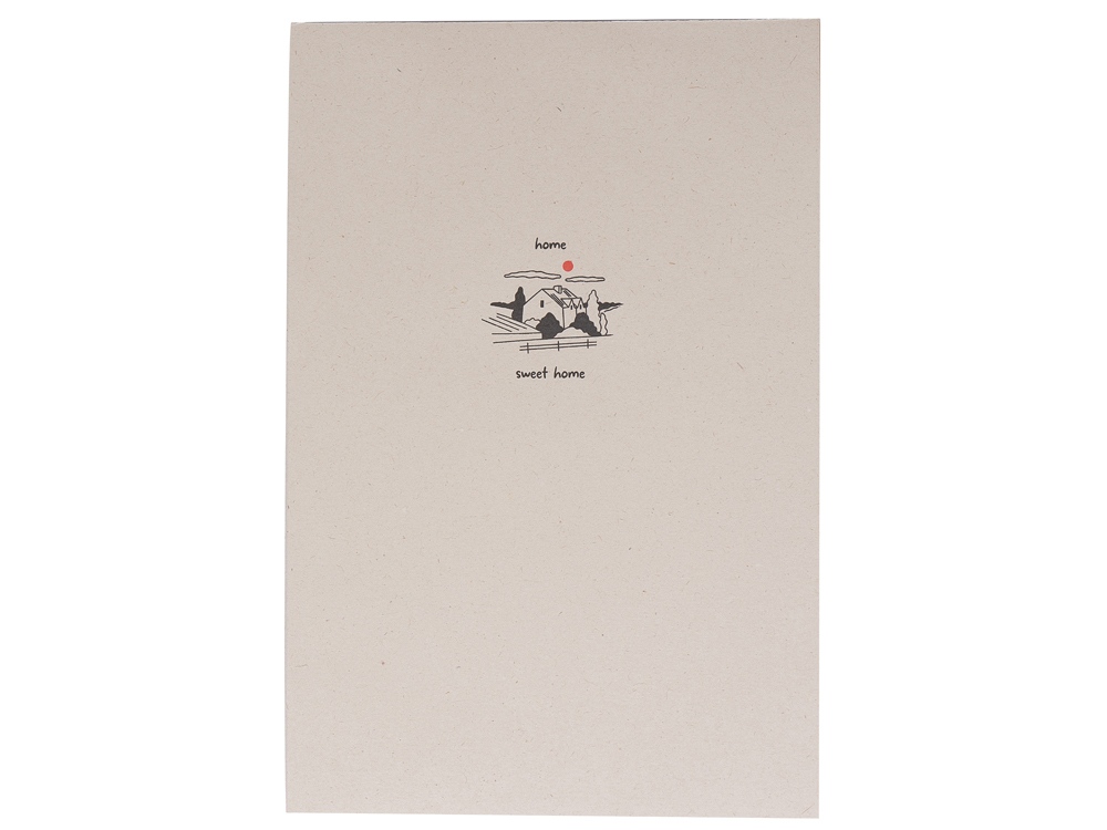 Блокнот А5 Adiantum из переработанного тростника, 80 листов, гибкая обложка, натуральный (тампопечать)-0