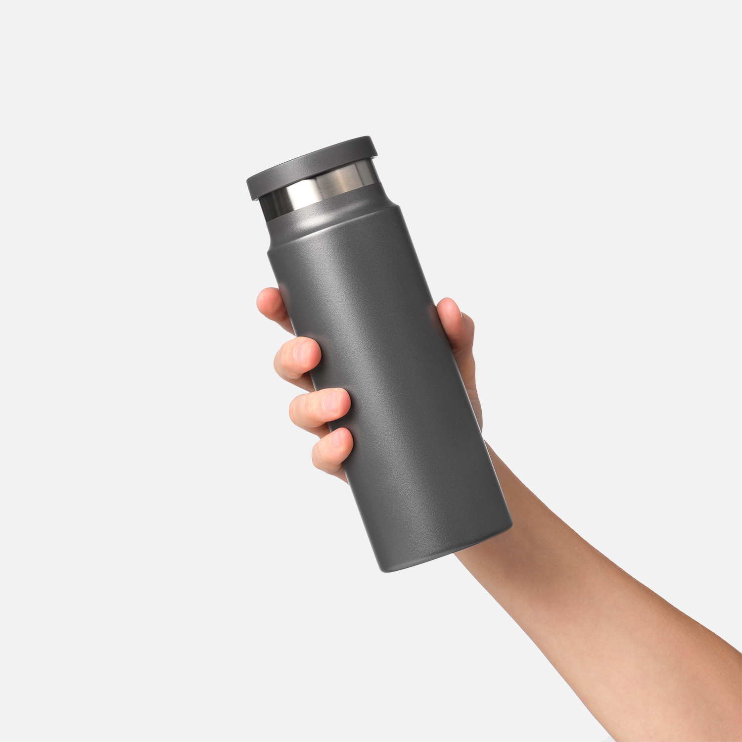 Термобутылка вакуумная герметичная Аллегра (Allegra), серая-7