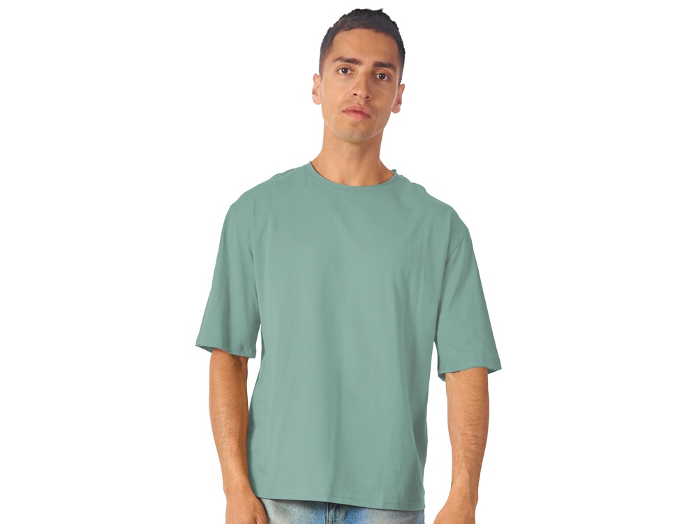 Футболка оверсайз Liyon унисекс, пыльно-бирюзовый-1