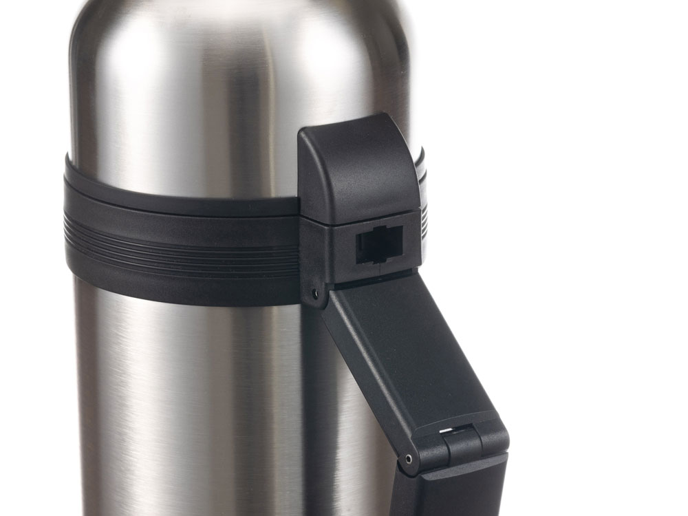 Термос Stinger, 1,8 л, широкий с ручкой, нержавеющая сталь, серебристый, 12,2 х 10,9 х 35,6 см-3