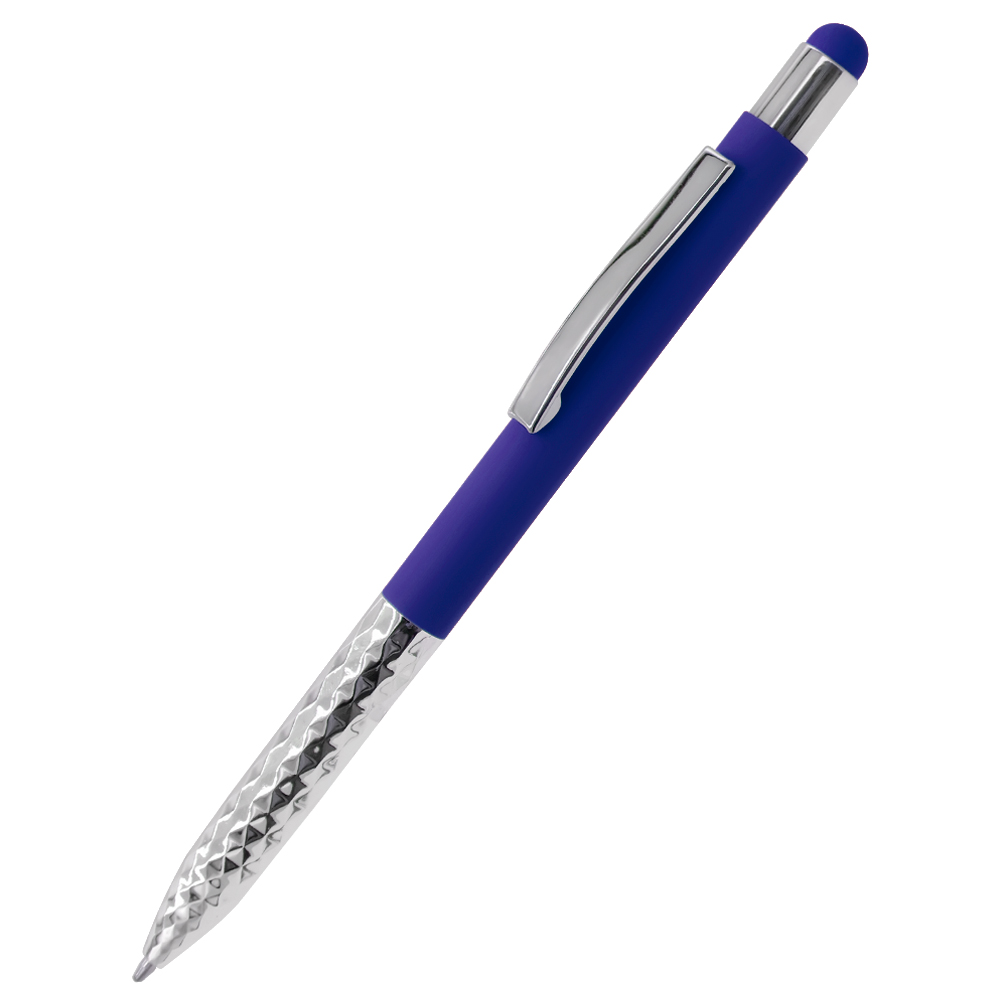 Ручка металлическая Party софт-тач, Темно-синий-0