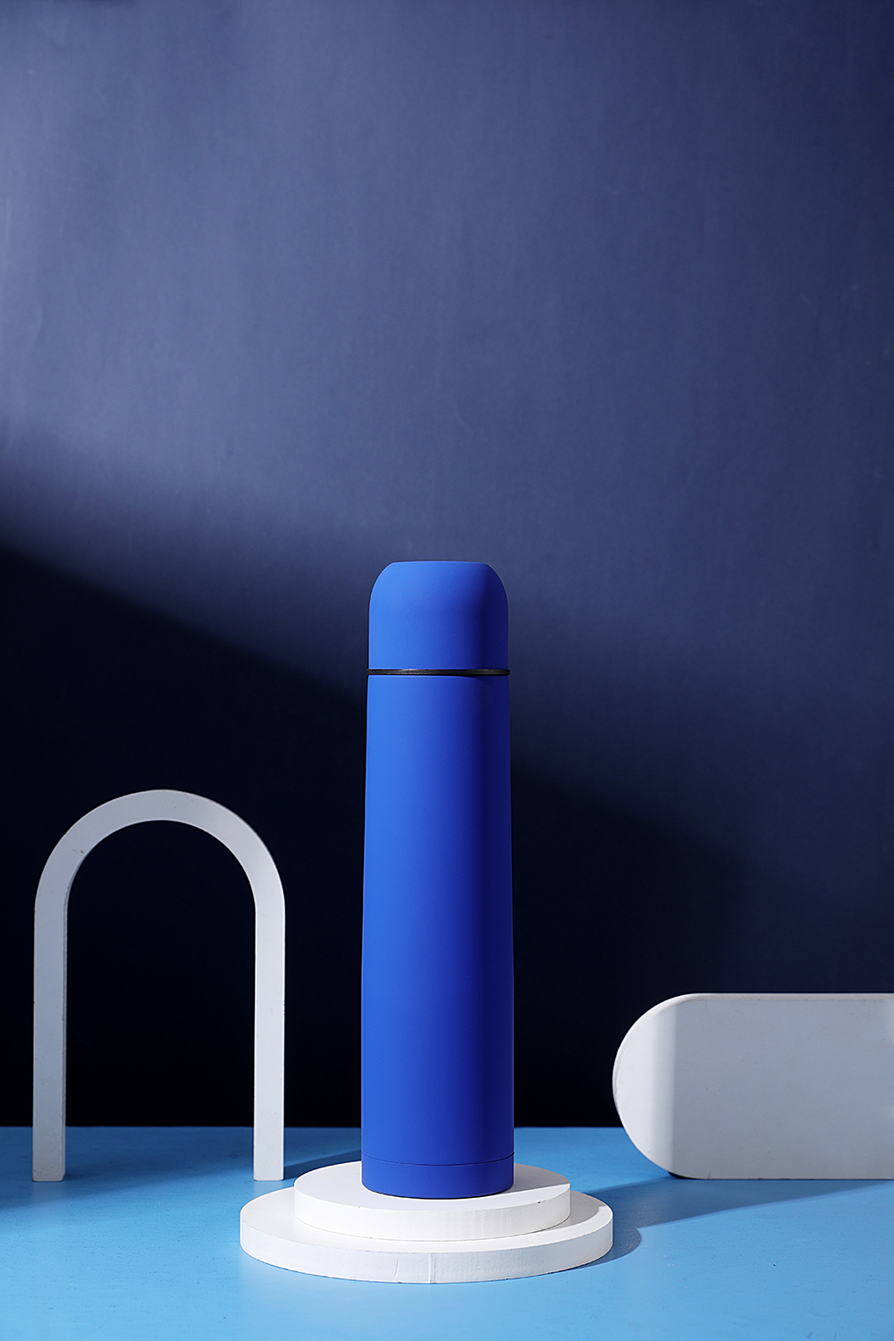 Термос софт-тач Yanemal 1 л. (синий)-4