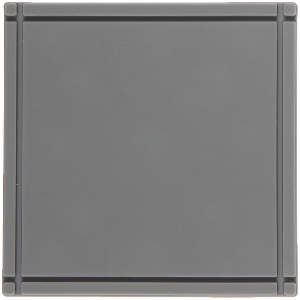 Лейбл из ПВХ Dzeta, L, серый-0