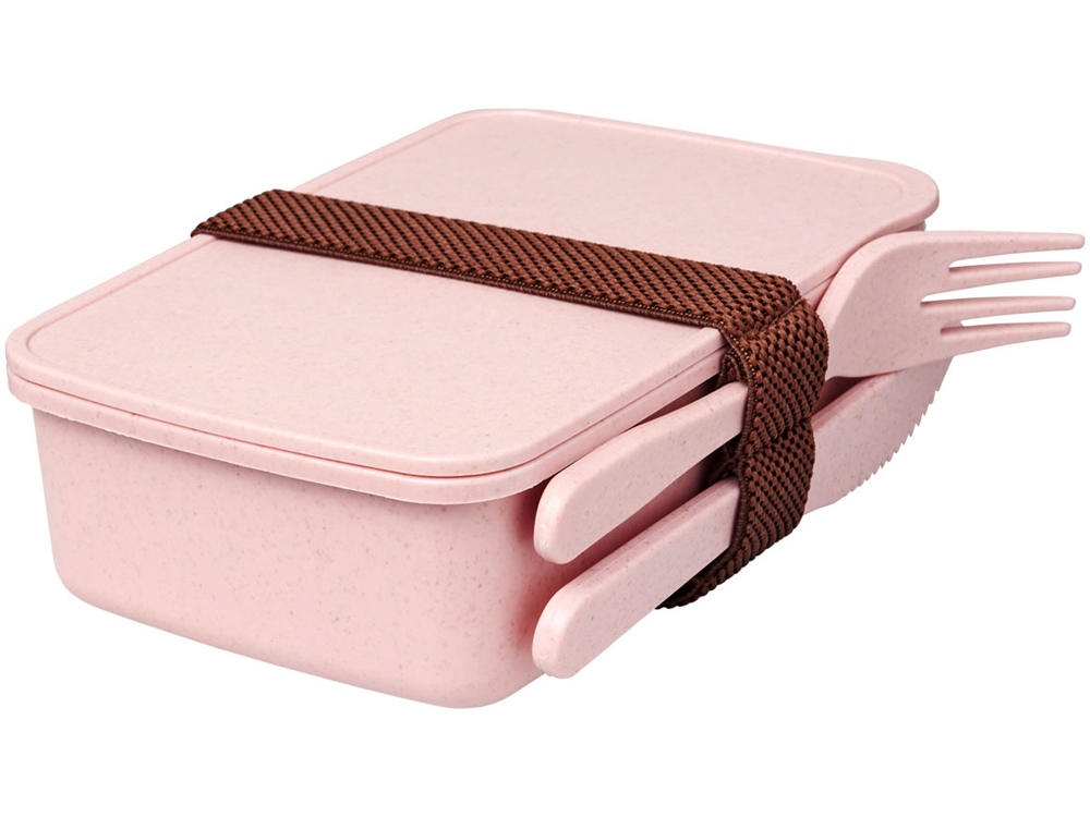 Ланч-бокс Bamberg из бамбукового волокна, розовый-0