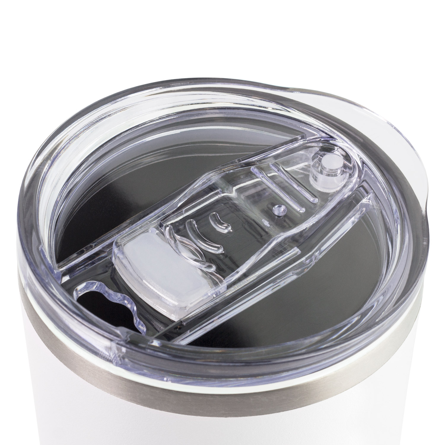 Термокружка вакуумная с керамическим покрытием Arctic, белый/серый-1