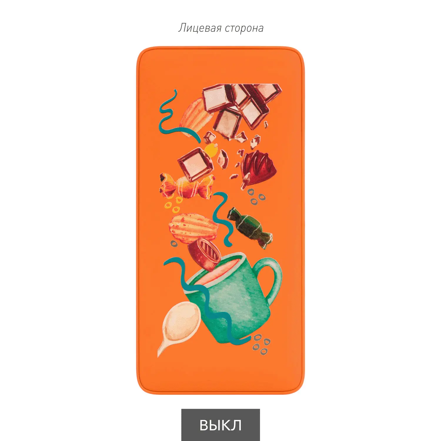 Внешний аккумулятор с подсветкой Анкор Плюс PD (Ancor PD Plus) 10000 mAh, оранжевый-9