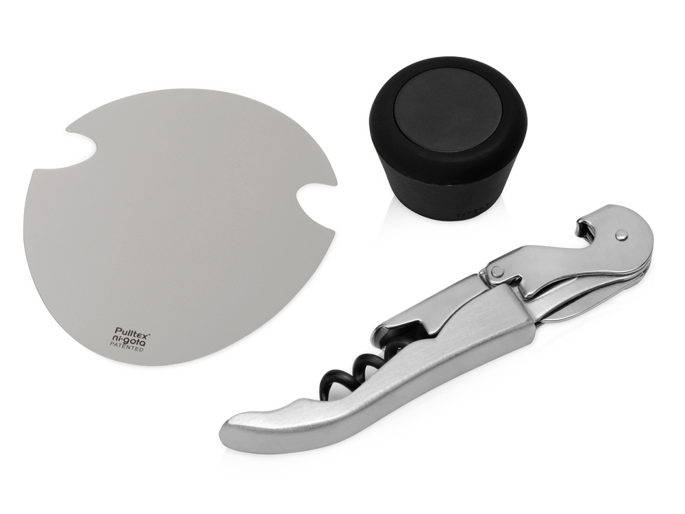 Набор аксессуаров для вина Nigota, серебристый-0