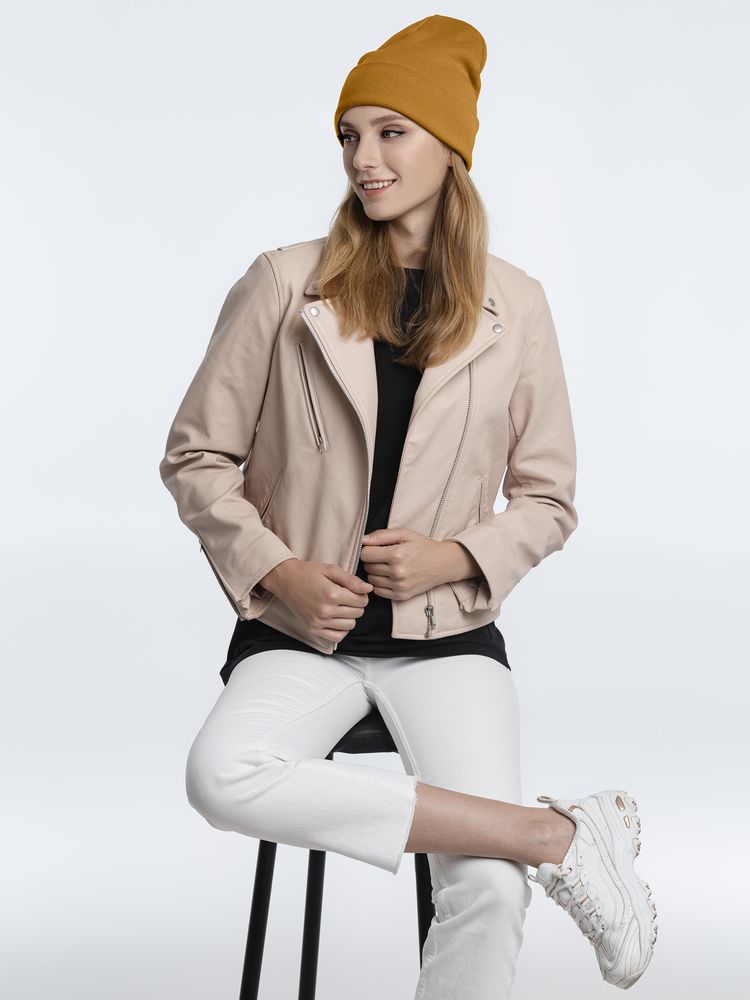 Шапка Real Talk, горчичная-4