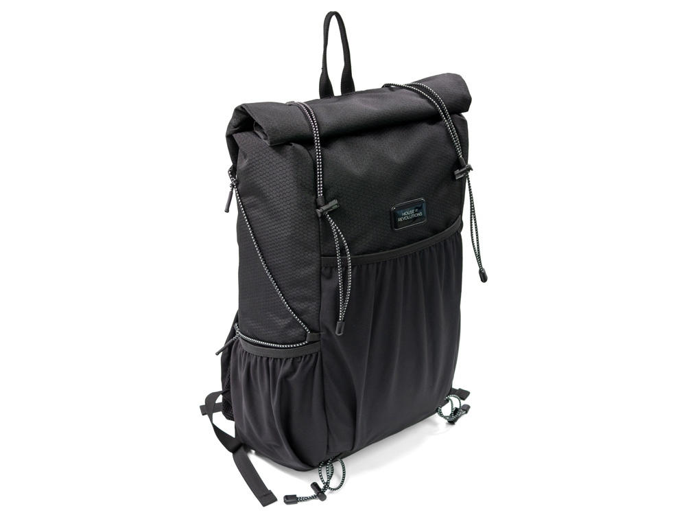 Легкий складывающийся рюкзак-мессенджер Venturer Eco, черный-0