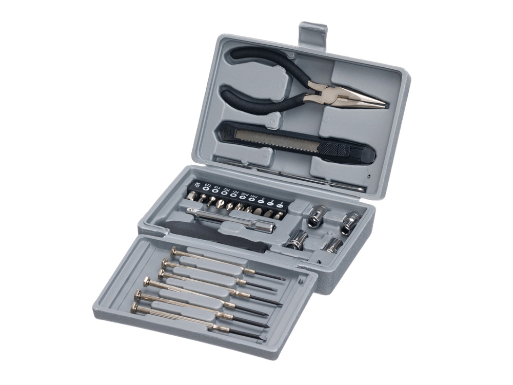 Набор инструментов Stinger, 25 инструментов, в пластиковом кейсе, 164x107x49 мм, серый-0