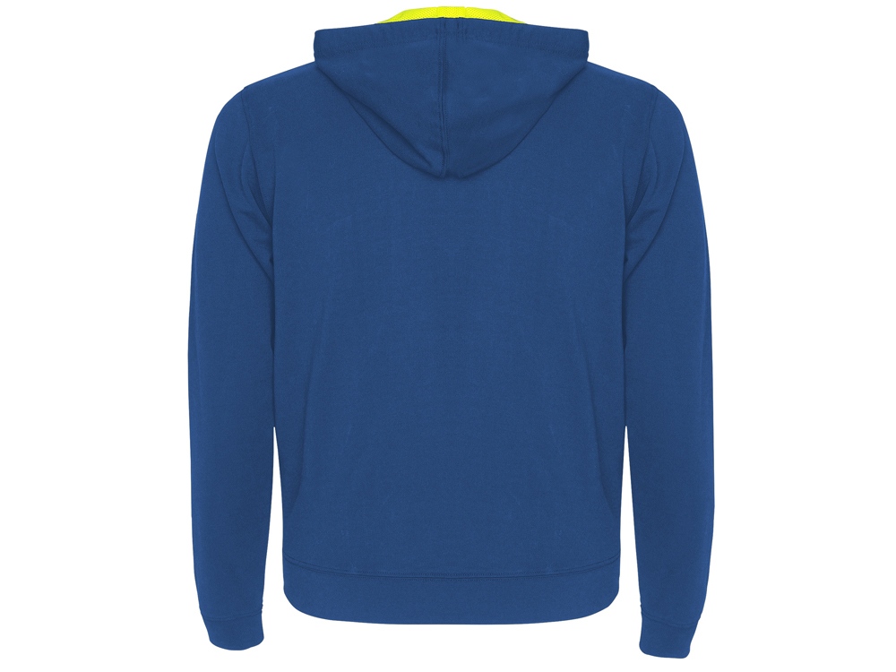 Толстовка на молнии Fuji, королевский синий/неоновый желтый-1