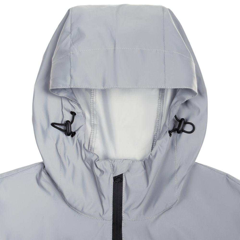 Парка Manifest из светоотражающей ткани, серая-4