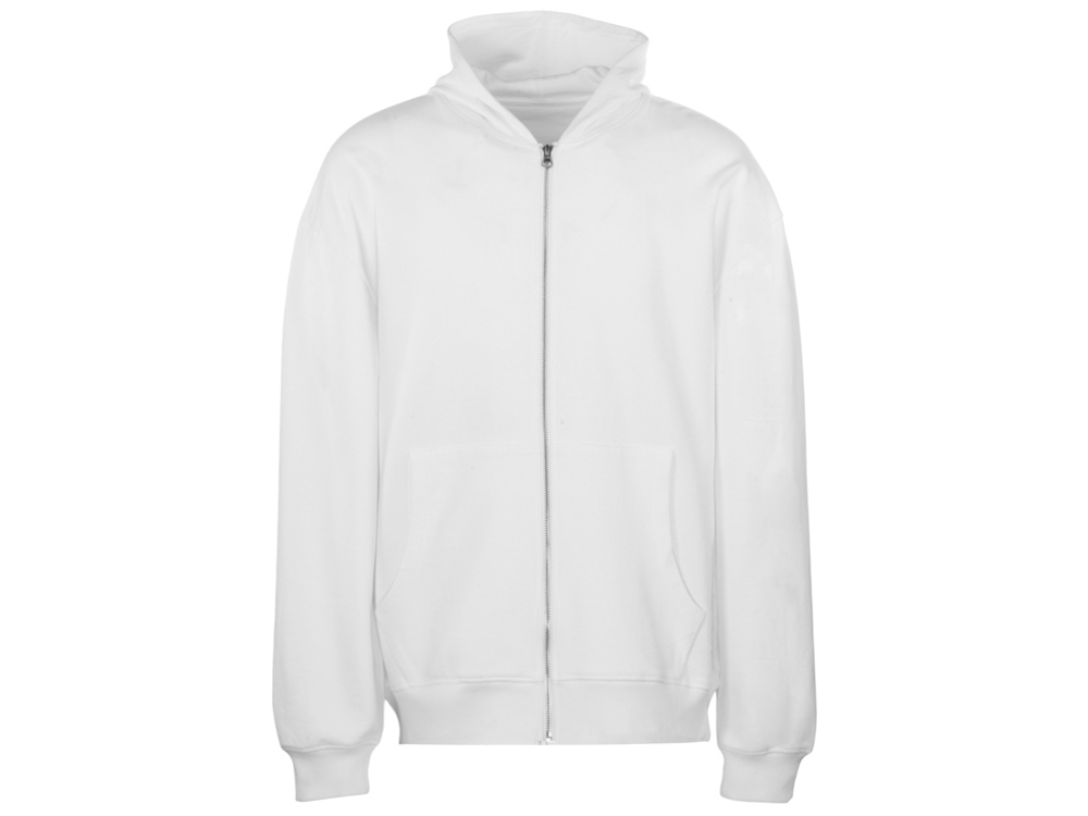 Толстовка оверсайз с капюшоном на молнии Monaco, белый-11