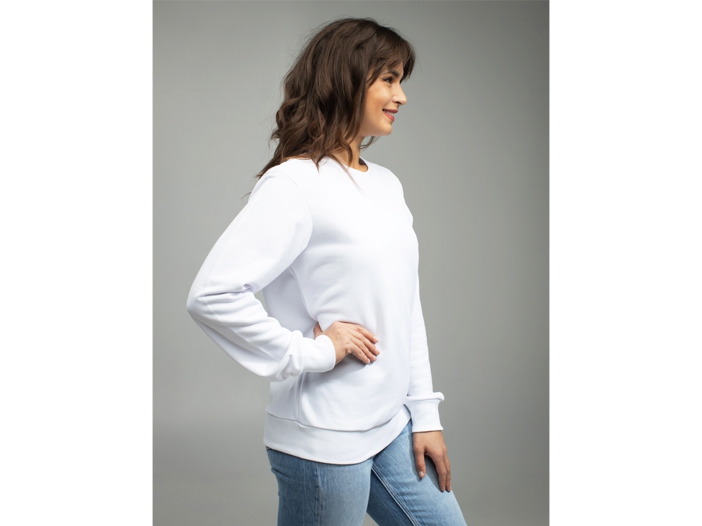 Толстовка втачной рукав. Модель 1 (Футер петлевой) (Размер 46-176, Цвет Белый)-9