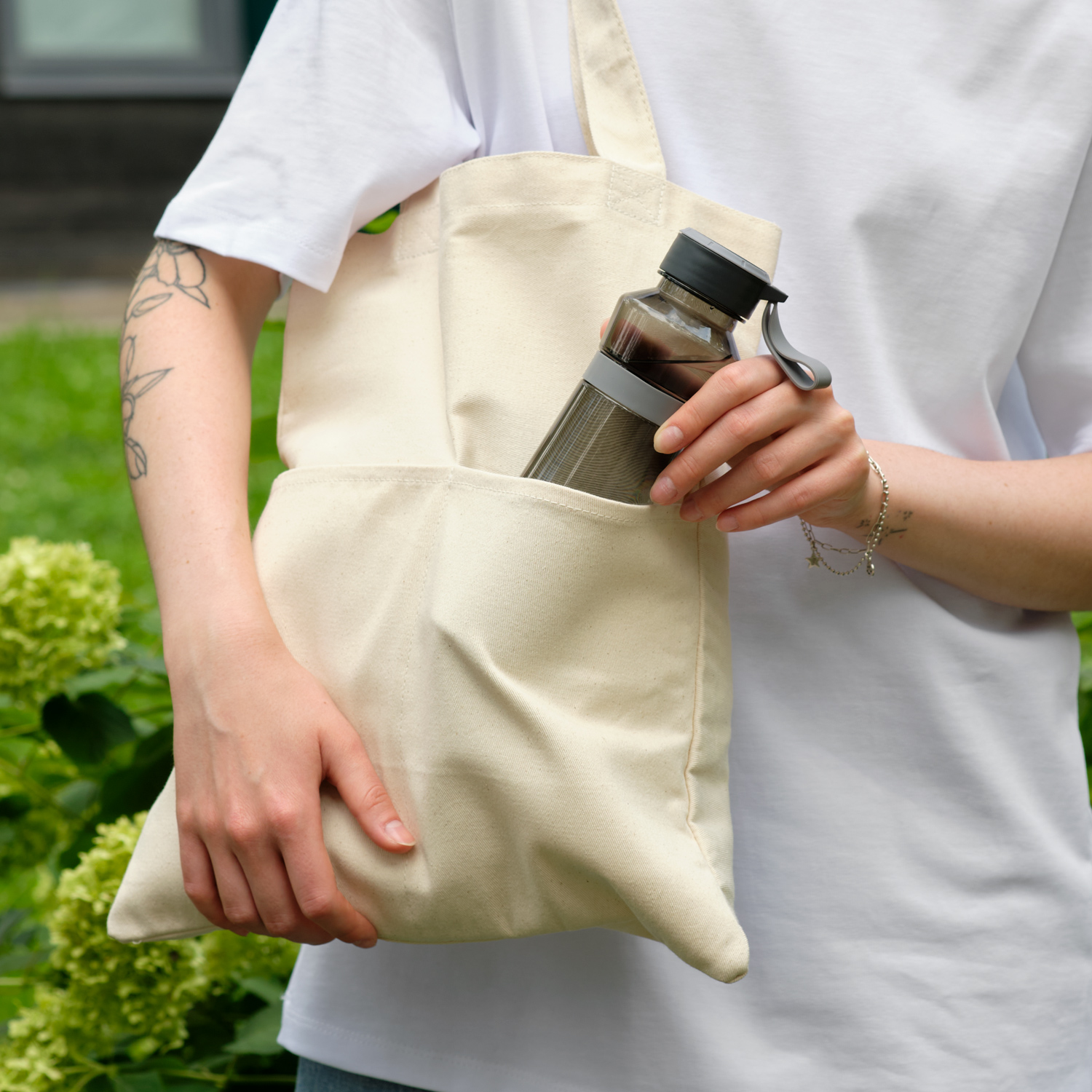 Бутылка для воды Jump, черная-9