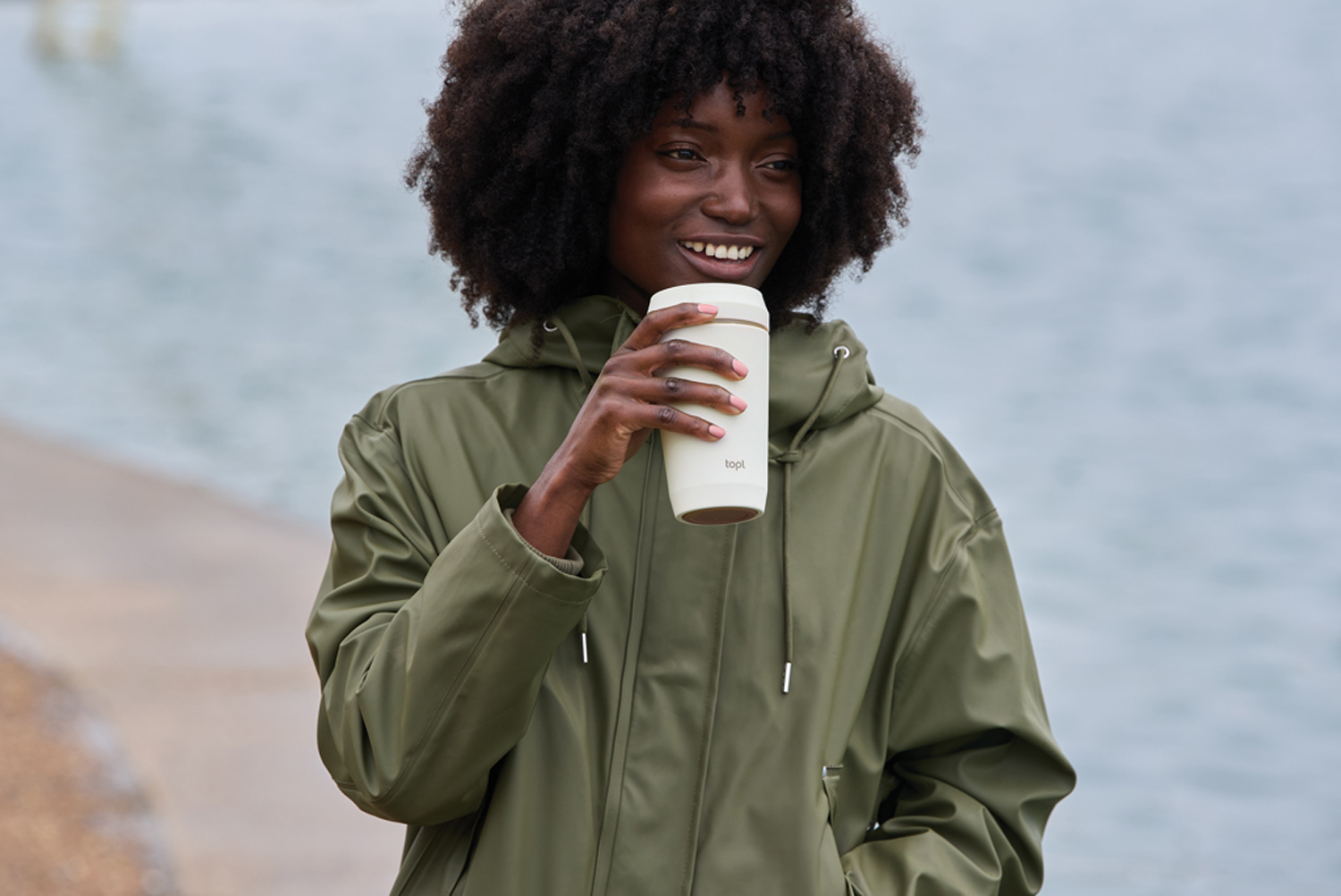 Термостакан Topl из переработанной стали с крышкой 360°, 354 мл-7