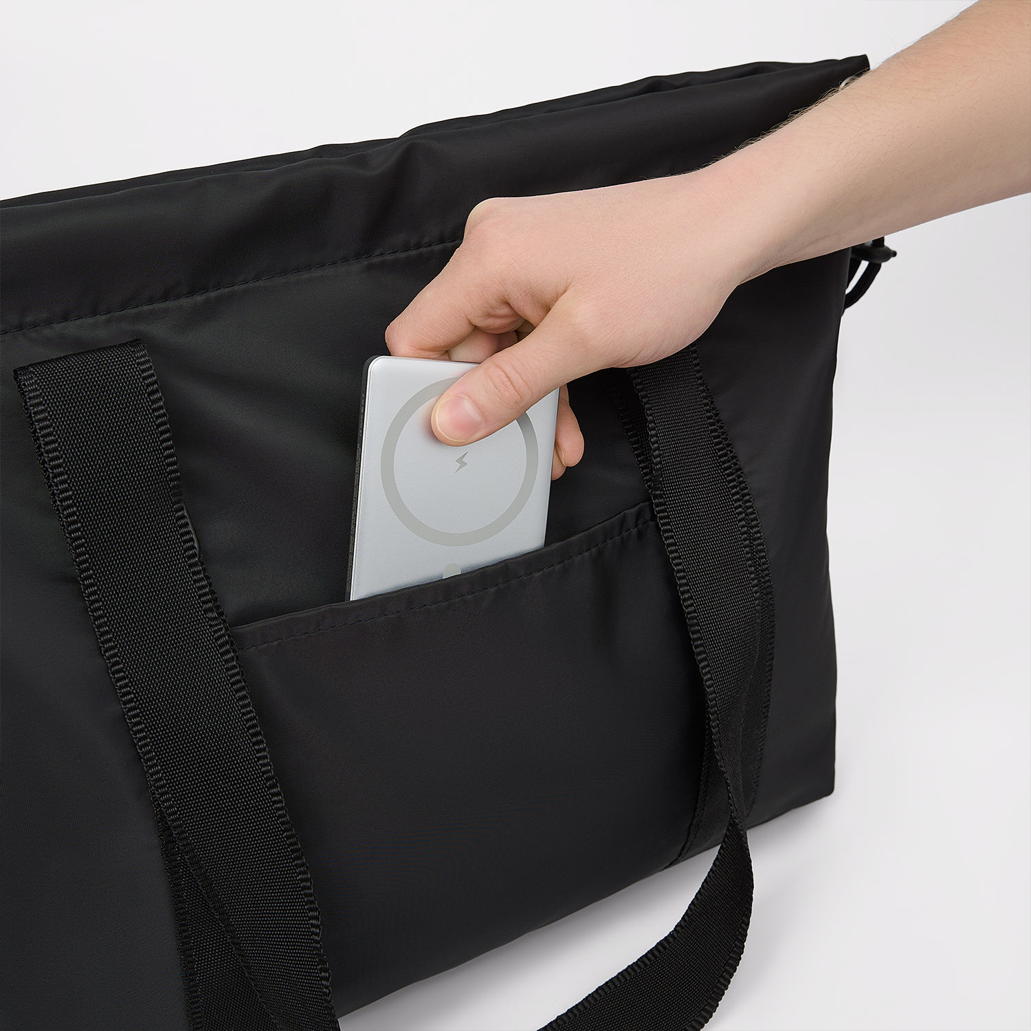 Сумка для покупок Раш (Rush), черная-5