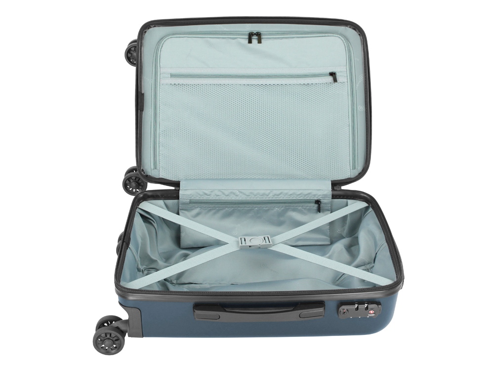 Чемодан BUGATTI Kallisto, синий, АБС-пластик, 35,5х23х53,5 см, 40 л-1