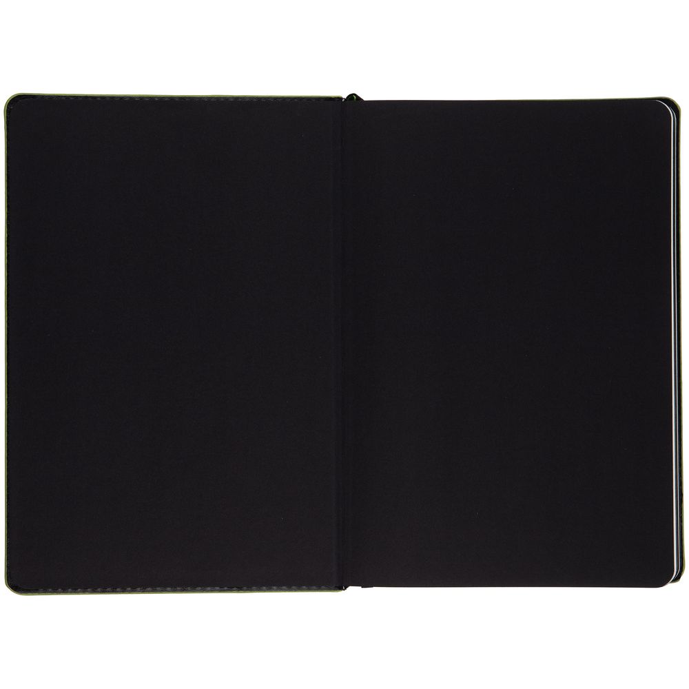 Ежедневник Alanis, недатированный, черный с зеленым-2