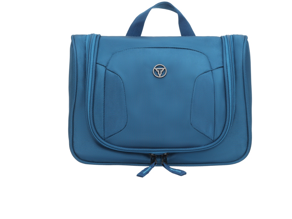 Несессер TORBER, дорожный, синий, полиэстер, 27х11х22 см-0