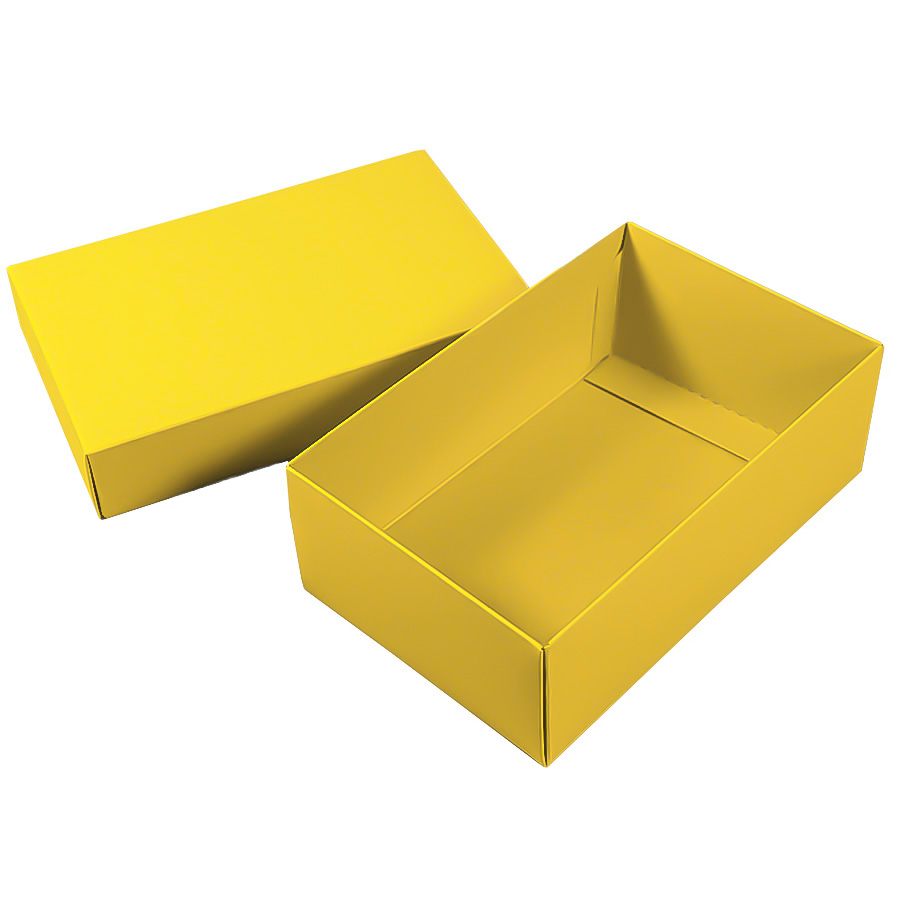 Коробка картонная, "COLOR" 11,5*6*17 см; желтый, желтый-2