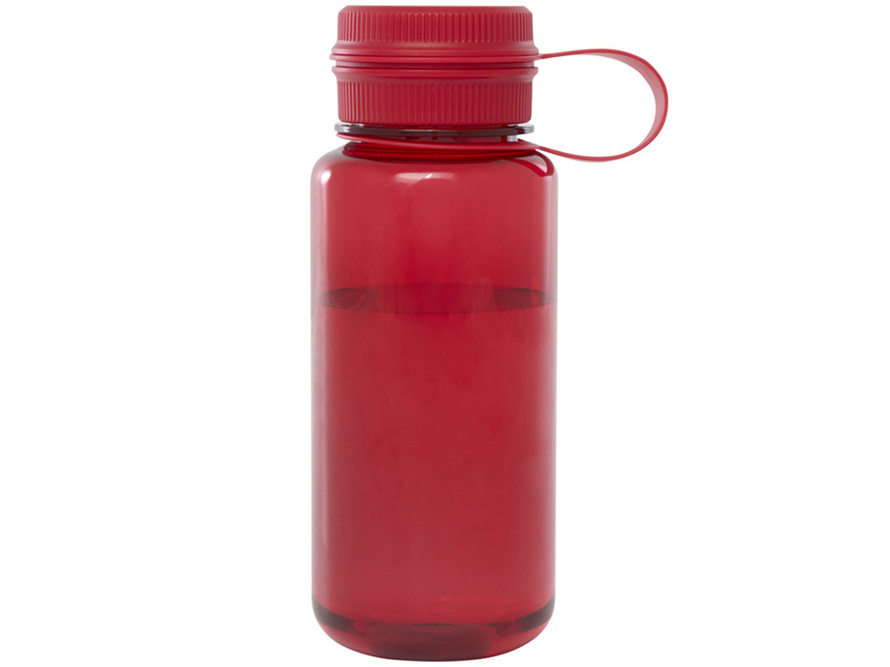 Спортивная бутылка Ryder из переработанного ПЭТ-пластика объемом 900 мл с многофункциональной крышкой, сертифицированная RCS - Красный-1