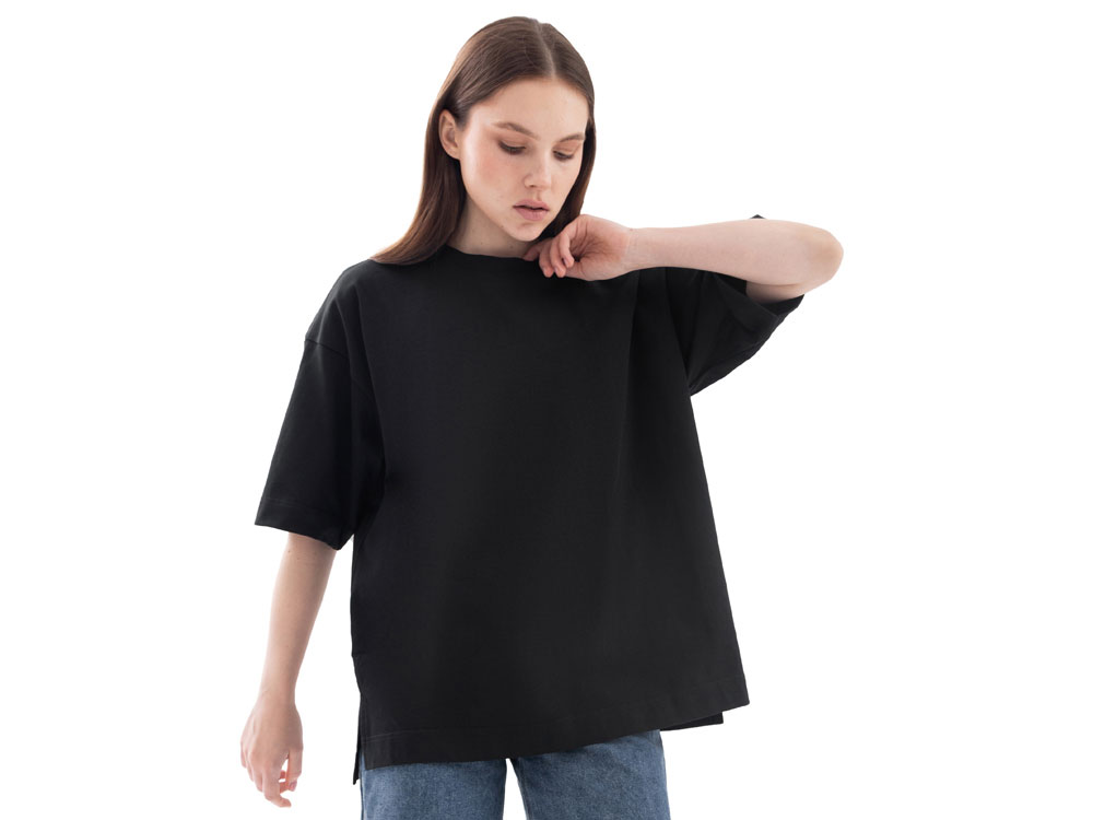 Футболка оверсайз Beta.01 унисекс, черный-1