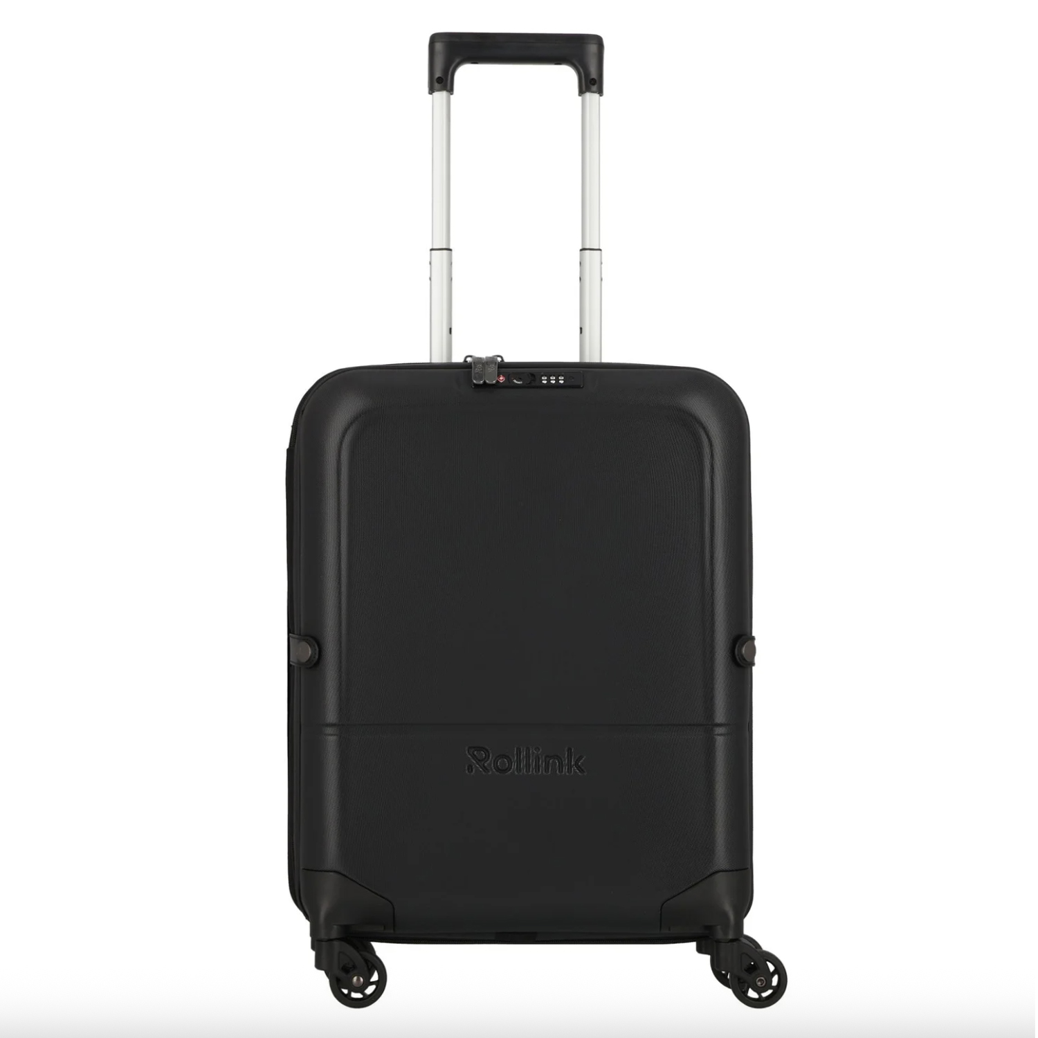 Чемодан складной Rollink FLEX LIGHT 55x40x20 см, 4 колеса, черный-0