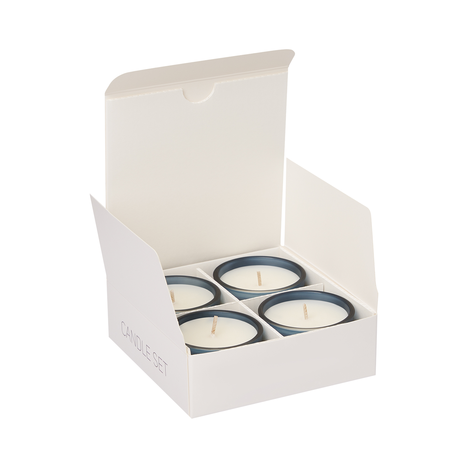 Набор ароматических свечей Sento, синий-2