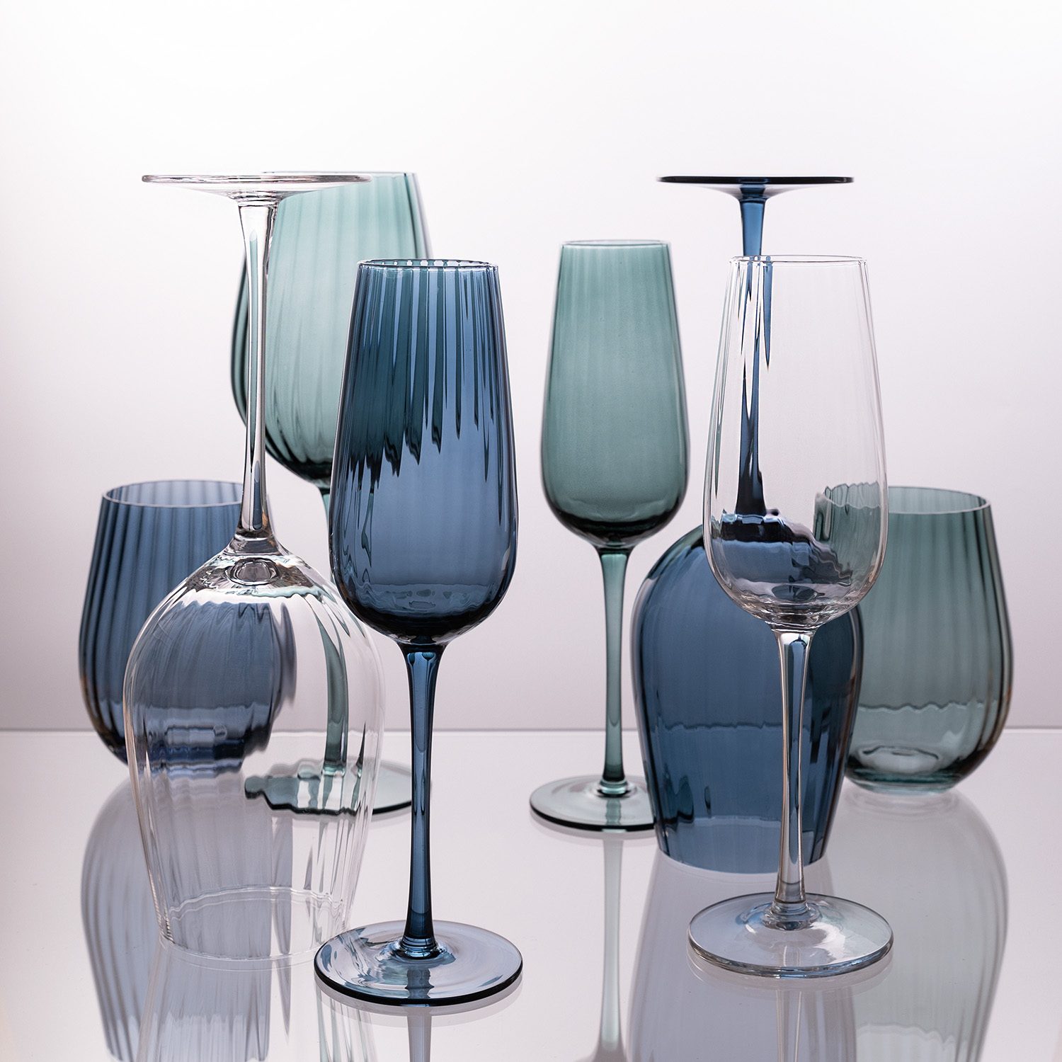 Стакан для воды Тоскана (Toscana), синий-6