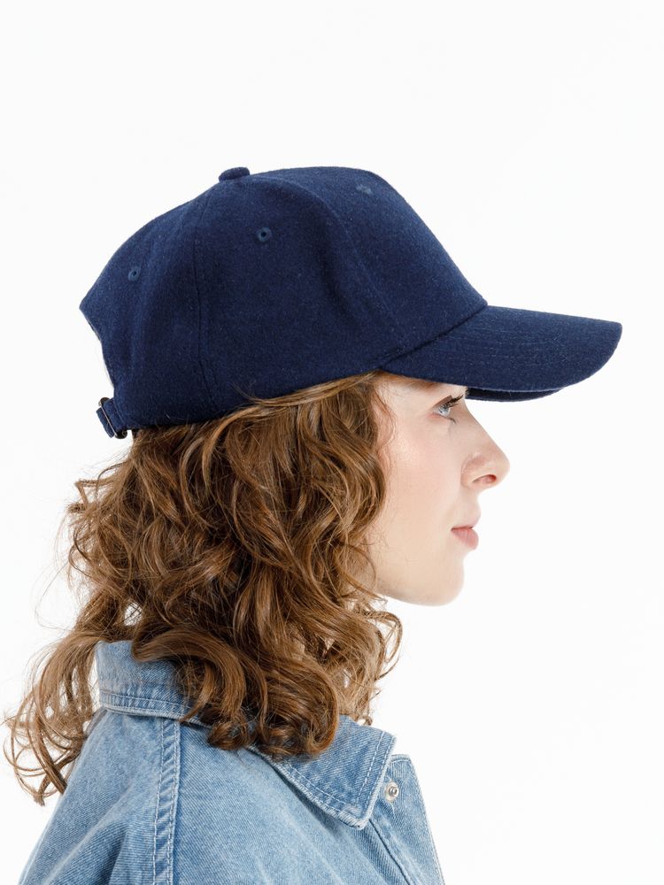 Бейсболка Woolridge, темно-синяя-5