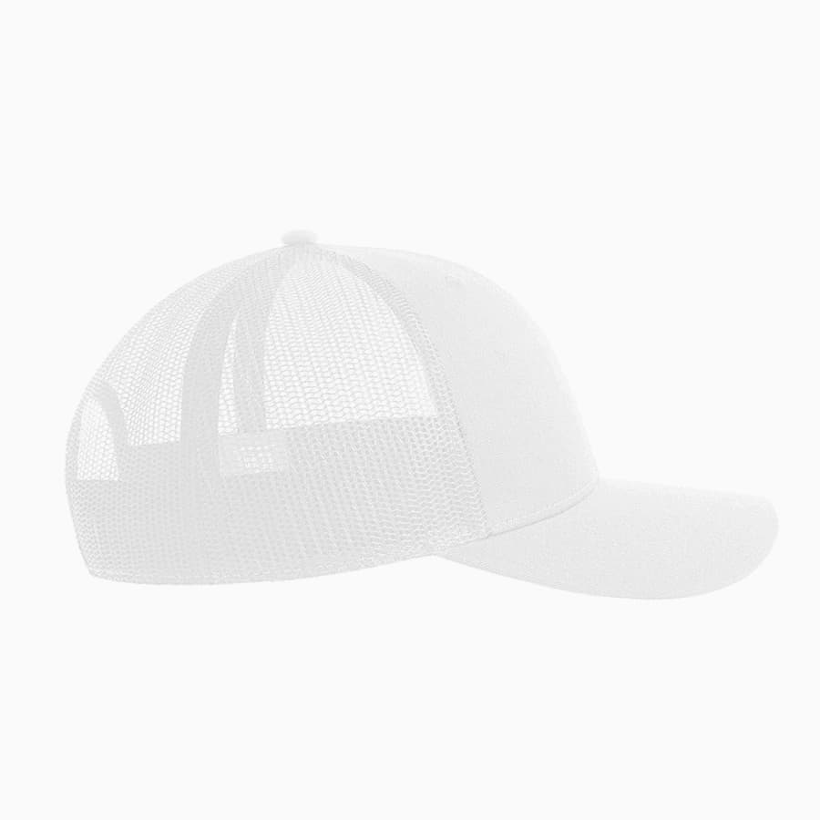 Бейсболка BRYCE, 6 клиньев, пластиковая застежка, переработанный полиэстер, белый-1