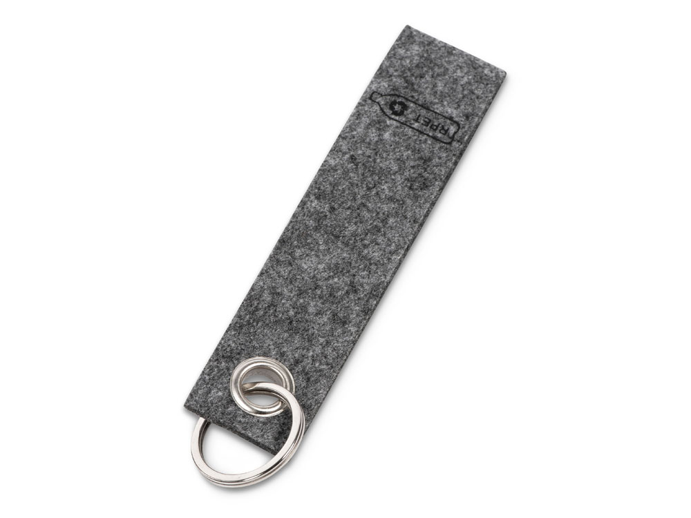 Брелок Felt из RPET-фетра, серый-0
