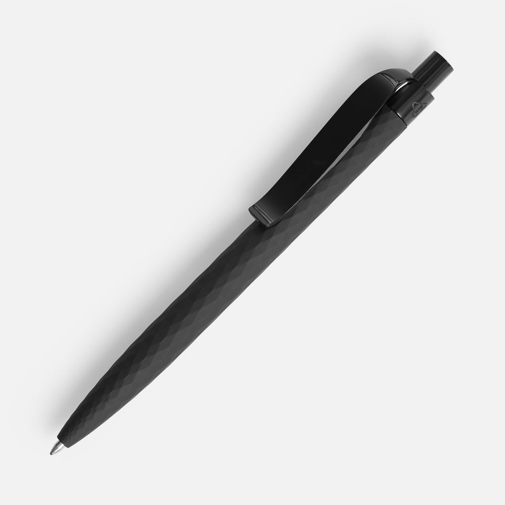 Ручка шариковая Prodir QS01 PRP-P Soft Touch, черная-0