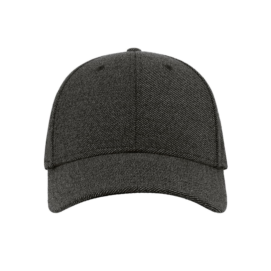 Бейсболка LOOP, 6 клиньев, пластиковая застежка, черный-2