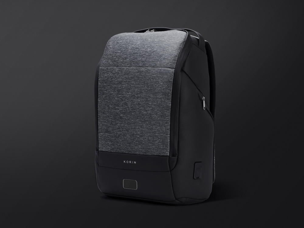 Антикражный рюкзак FlexPackPro для ноутбука 15.6, серый/черный-4