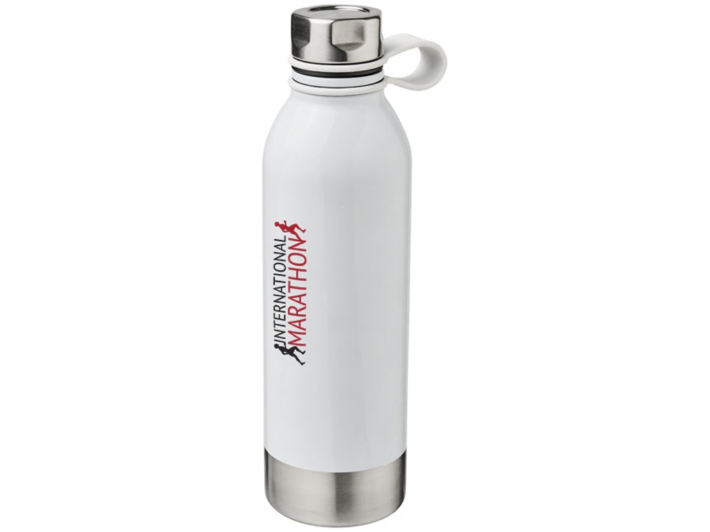 Спортивная бутылка из нержавеющей стали Perth объемом 740 мл, белый-3