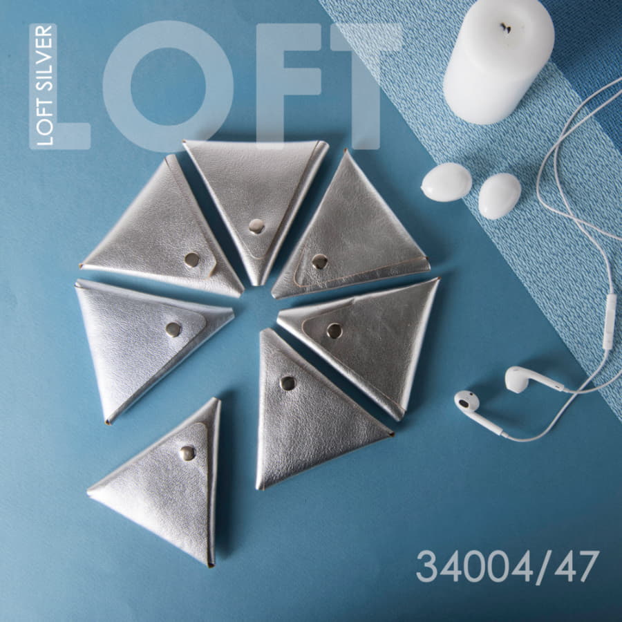 Чехол для наушников LOFT SILVER, серебристый-1
