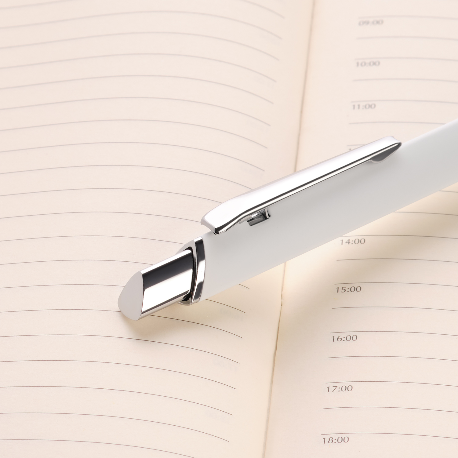 Шариковая ручка Pyramid NEO, белая-4