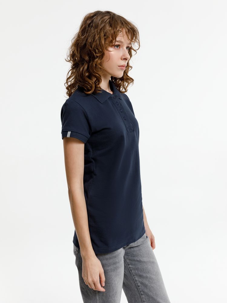 Рубашка поло женская Virma Premium Lady, темно-синяя-6